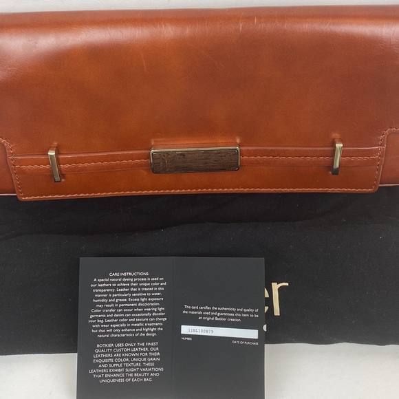 Botkier Cognac leather clutch - Picture 3 of 10